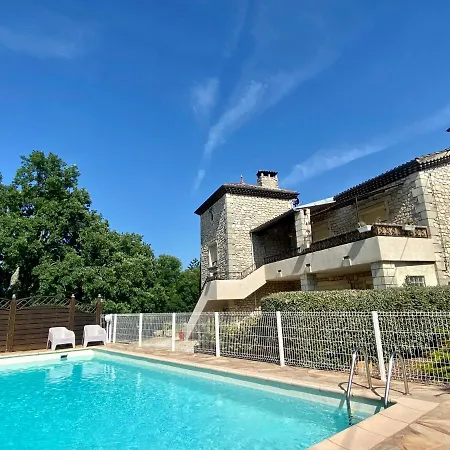 Gites Le Mas Du Vieux Chene Salavas Exterior photo